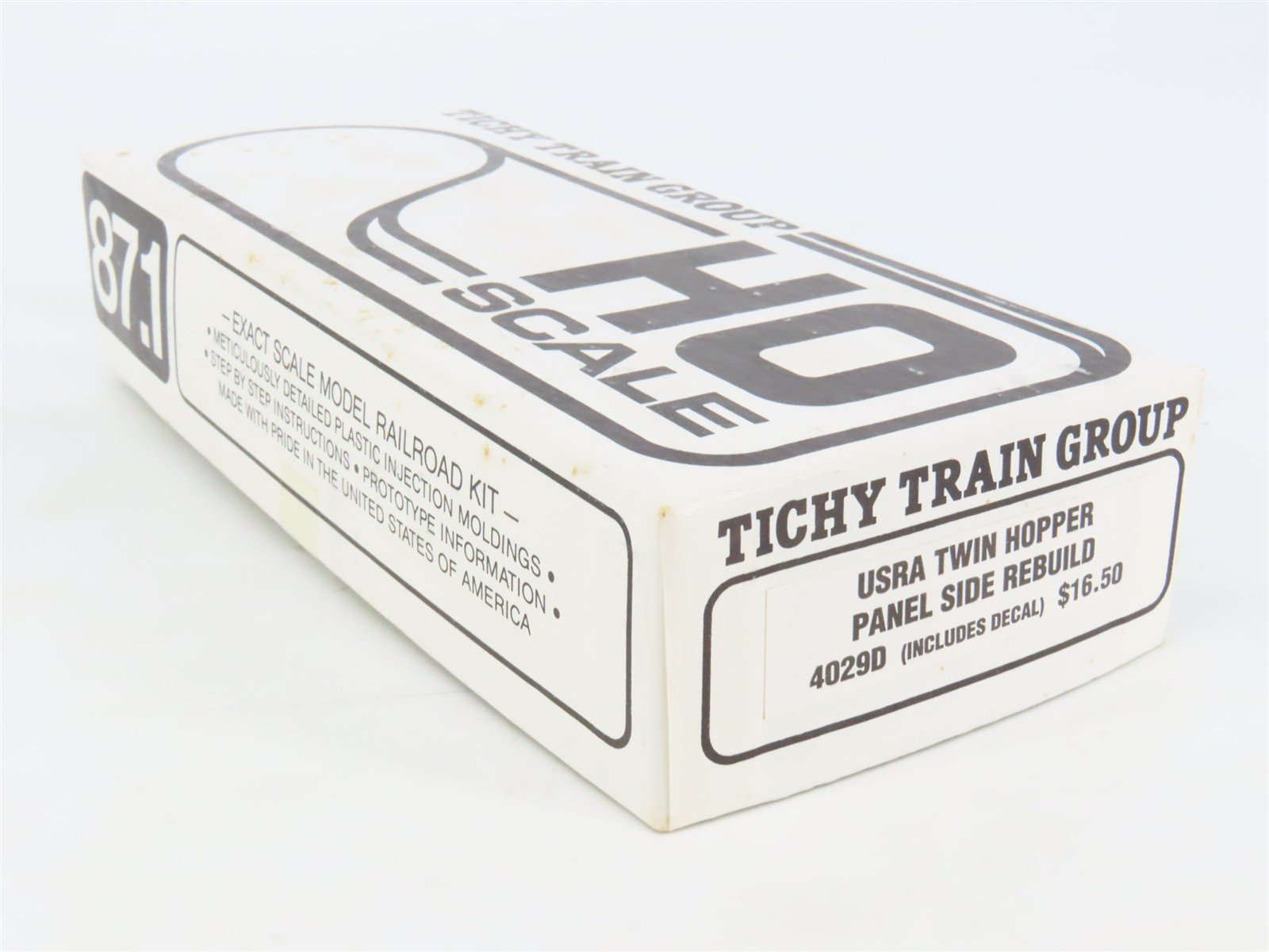 HO Tichy 4029D Undecorated USRA Twin Hopper Panel Side Rebuild Kit w/ Decals
