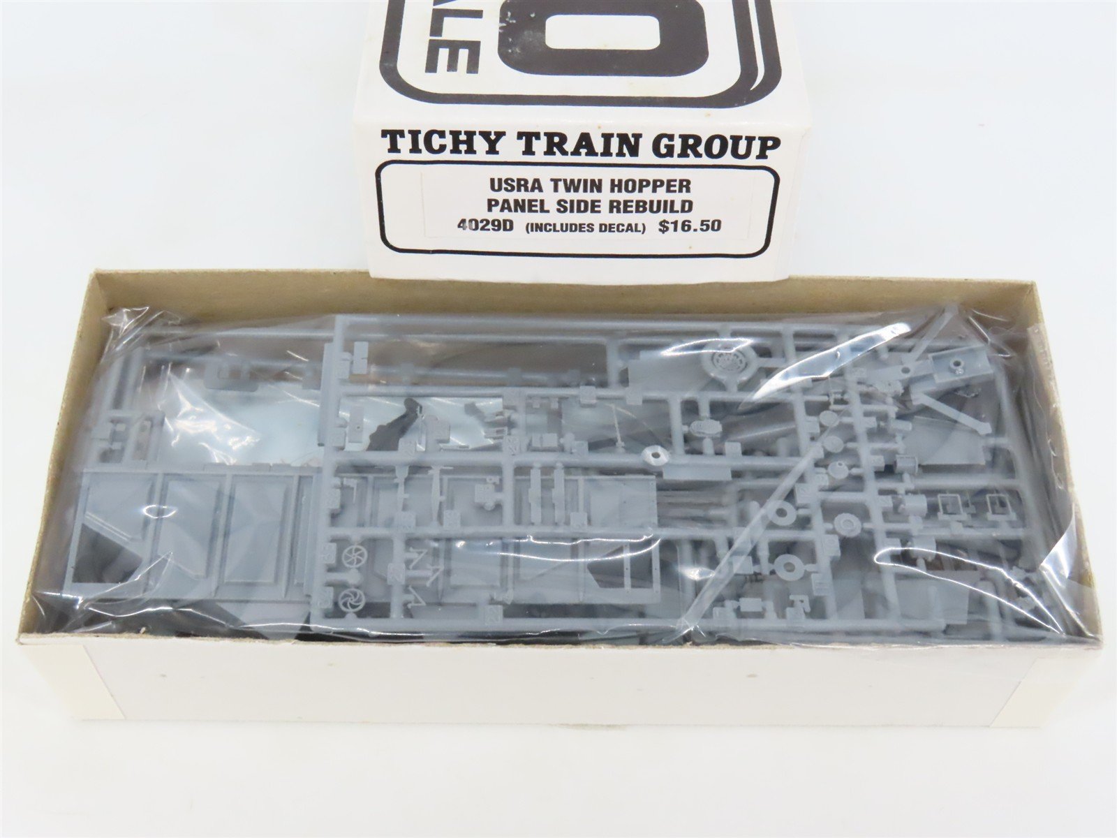 HO Tichy 4029D Undecorated USRA Twin Hopper Panel Side Rebuild Kit w/ Decals