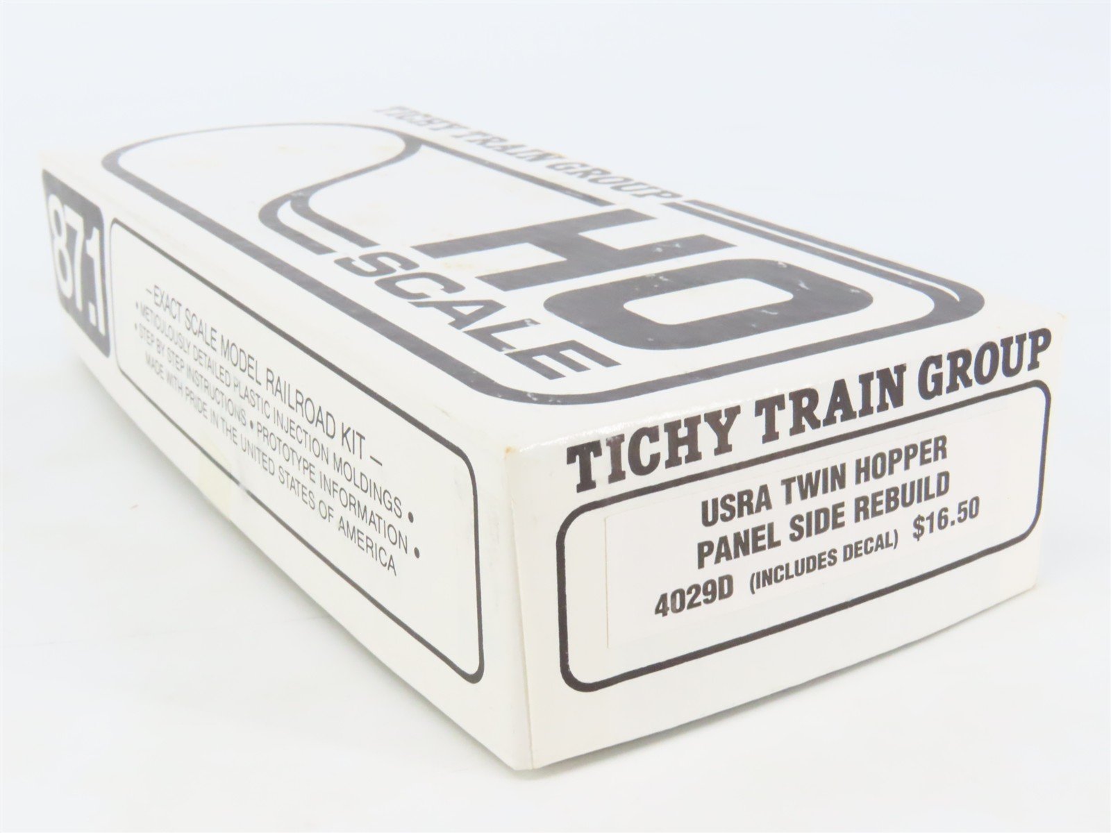 HO Tichy 4029D Undecorated USRA Twin Hopper Panel Side Rebuild Kit w/ Decals