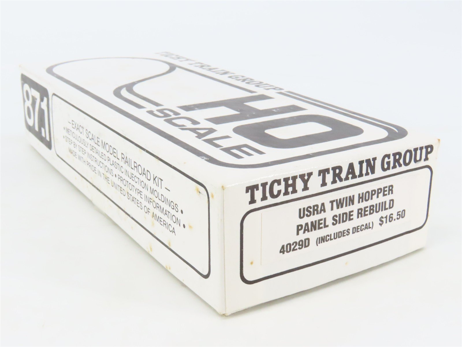 HO Tichy 4029D Undecorated USRA Twin Hopper Panel Side Rebuild Kit w/ Decals