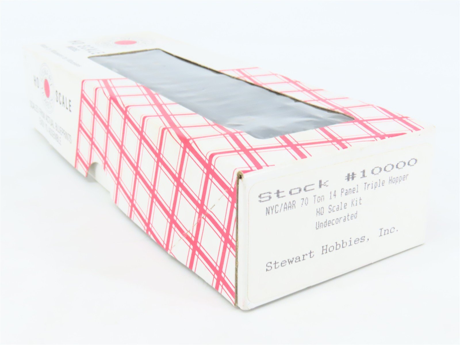 HO Scale Stewart 10000 Undecorated 70-Ton 14 Panel 3-Bay Hopper Kit