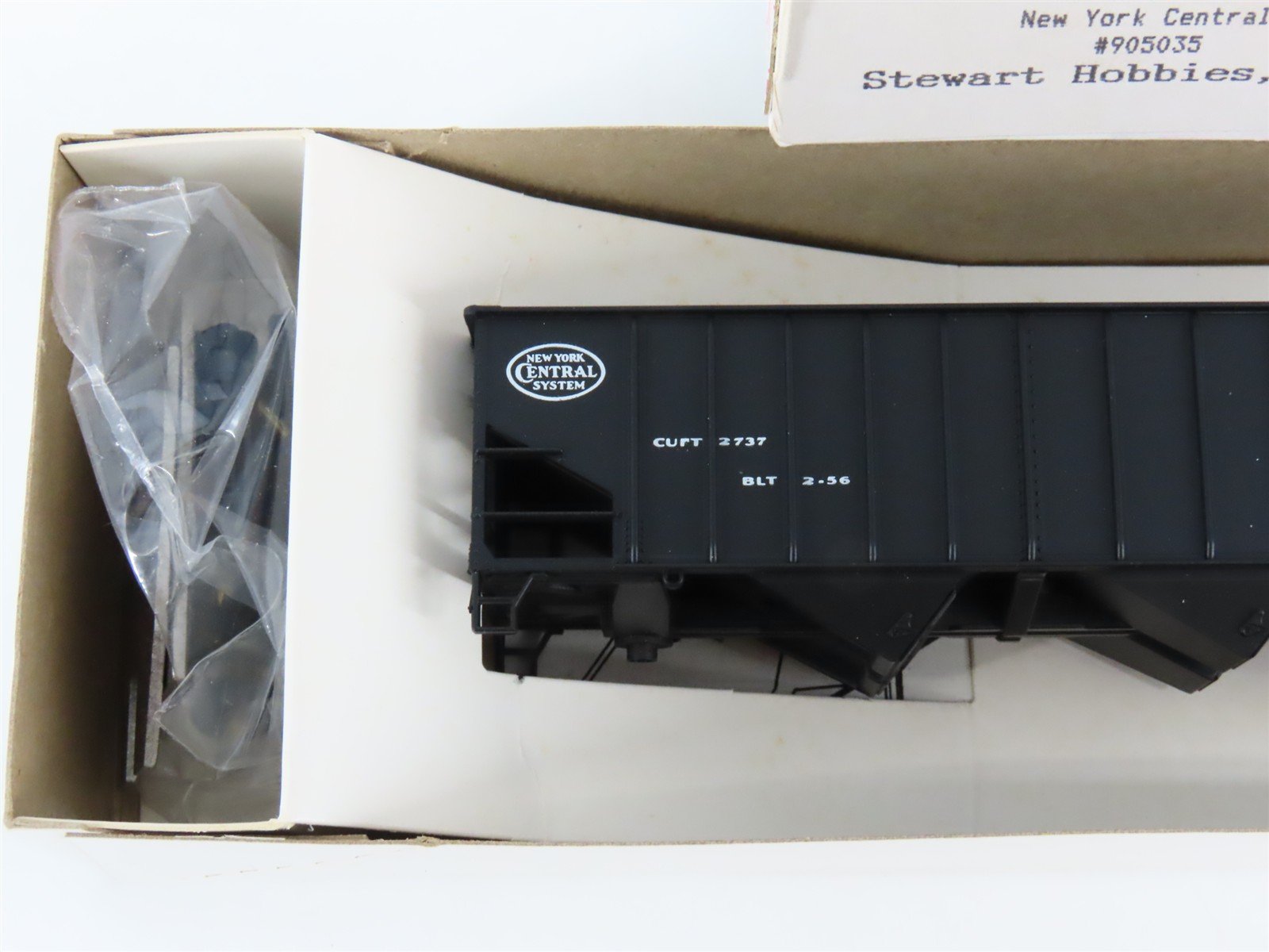 HO Scale Stewart 10001 NYC New York Central 70-Ton 3-Bay Hopper #905035 Kit