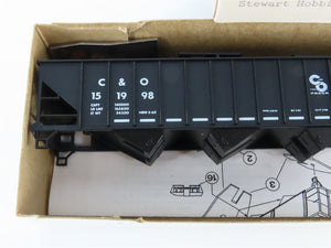 HO Scale Stewart 10279 C&O Chesapeake & Ohio 70-Ton 3-Bay Hopper #151998 Kit