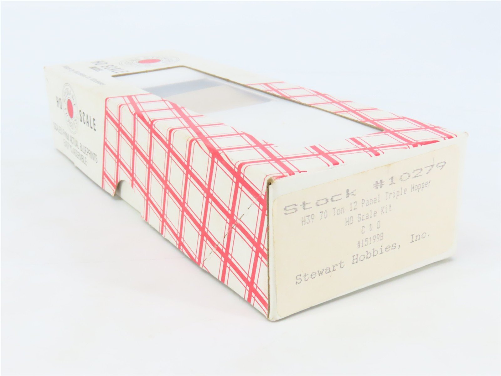 HO Scale Stewart 10279 C&O Chesapeake & Ohio 70-Ton 3-Bay Hopper #151998 Kit