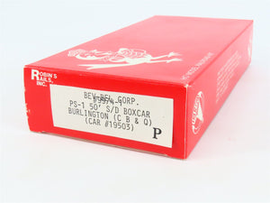 HO Scale Bev-Bel/Robins 9974-1 CBQ Burlington 50' PS-1 Boxcar #19503 Kit