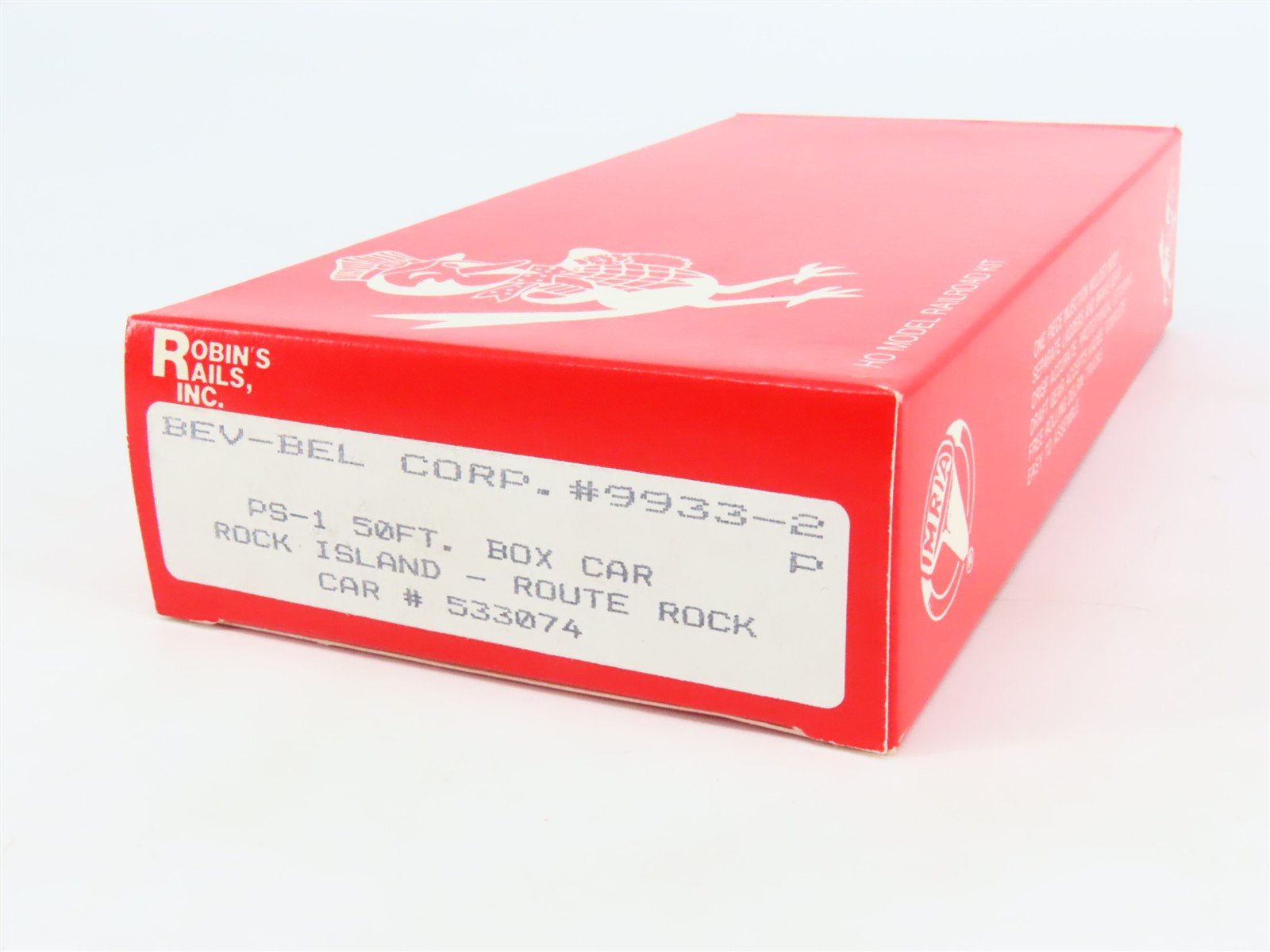 HO Scale Bev-Bel/Robins 9933-2 RI Rock Island 50' PS-1 Boxcar #533074 Kit