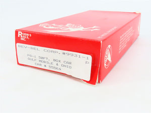 HO Bev-Bel/Robins 9931-1 GM&O Gulf Mobile & Ohio 50' PS-1 Boxcar #55564 Kit