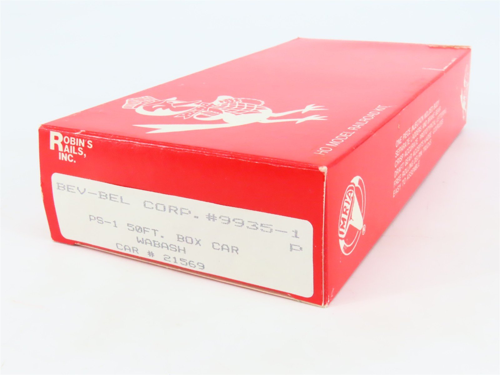 HO Scale Bev-Bel/Robins 9935-1 WAB Wabash 50' PS-1 Boxcar #21569 Kit
