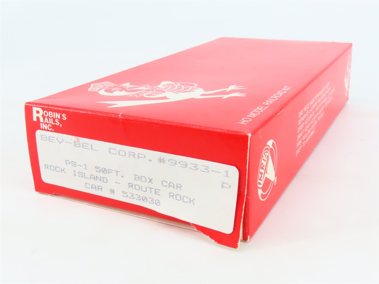 HO Scale Bev-Bel/Robins 9933-1 RI Rock Island 50' PS-1 Boxcar #533030 Kit