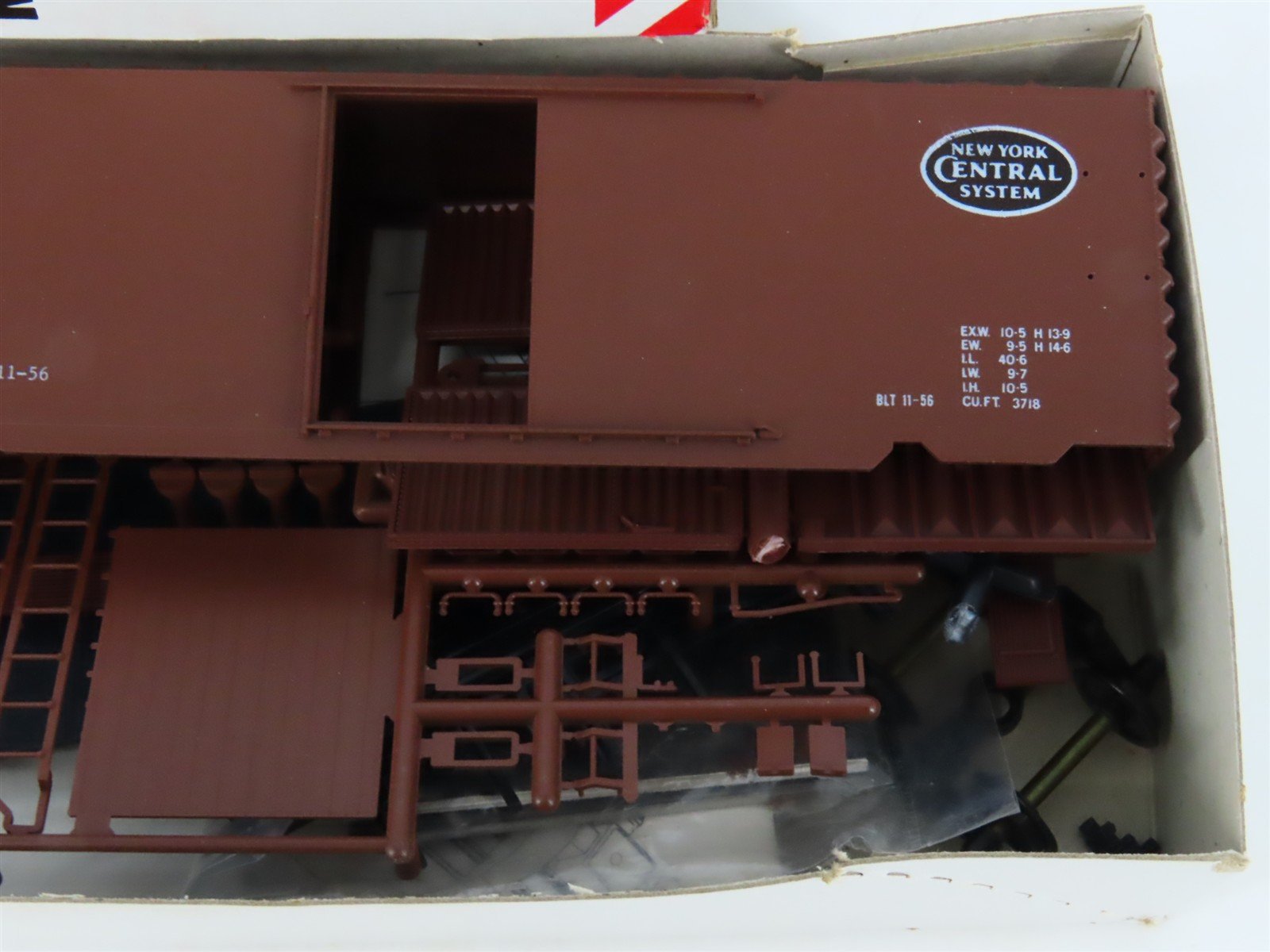 HO McKean Master Series 727 NYC New York Central 40' PS-1 Boxcar #166534 Kit