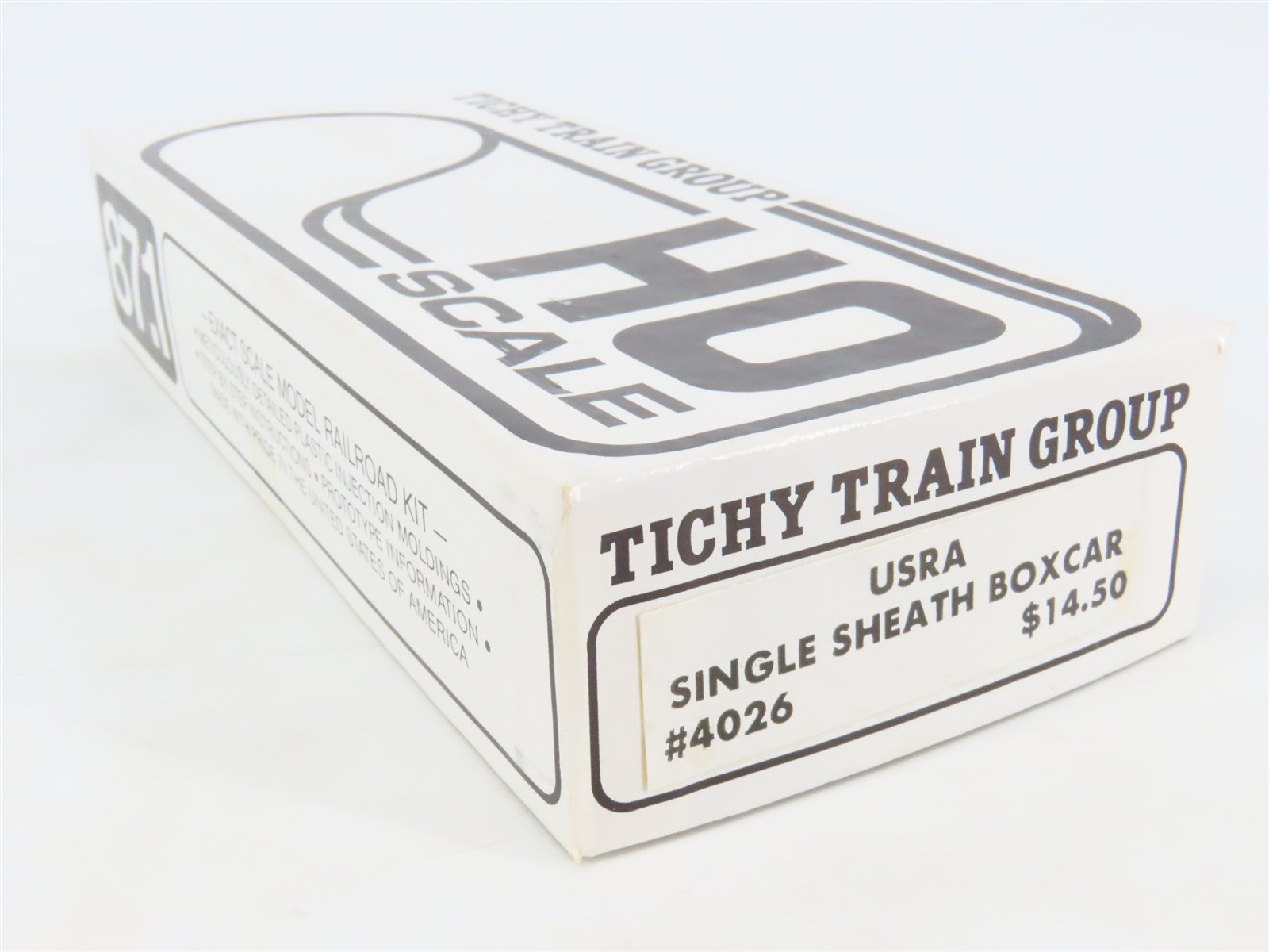 HO Scale Tichy 4026 Undecorated USRA Single Sheath Boxcar Kit