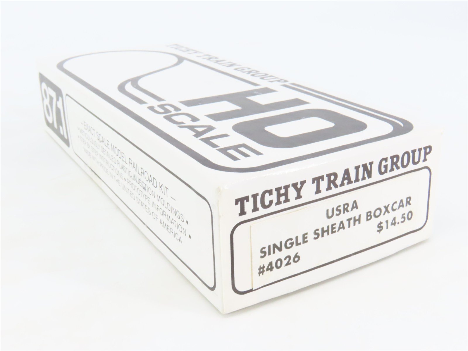 HO Scale Tichy 4026 Undecorated USRA Single Sheath Boxcar Kit