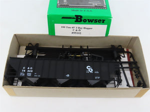 HO Scale Bowser 55102 C&O Chesapeake & Ohio 45' 3-Bay Hopper Car #78545 Kit