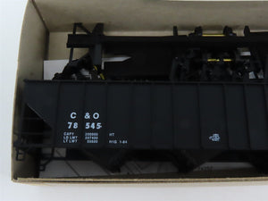 HO Scale Bowser 55102 C&O Chesapeake & Ohio 45' 3-Bay Hopper Car #78545 Kit