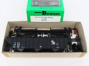 HO Scale Bowser 55102 C&O Chesapeake & Ohio 45' 3-Bay Hopper Car #78545 Kit