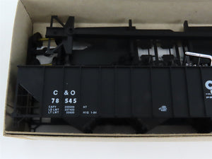 HO Scale Bowser 55102 C&O Chesapeake & Ohio 45' 3-Bay Hopper Car #78545 Kit