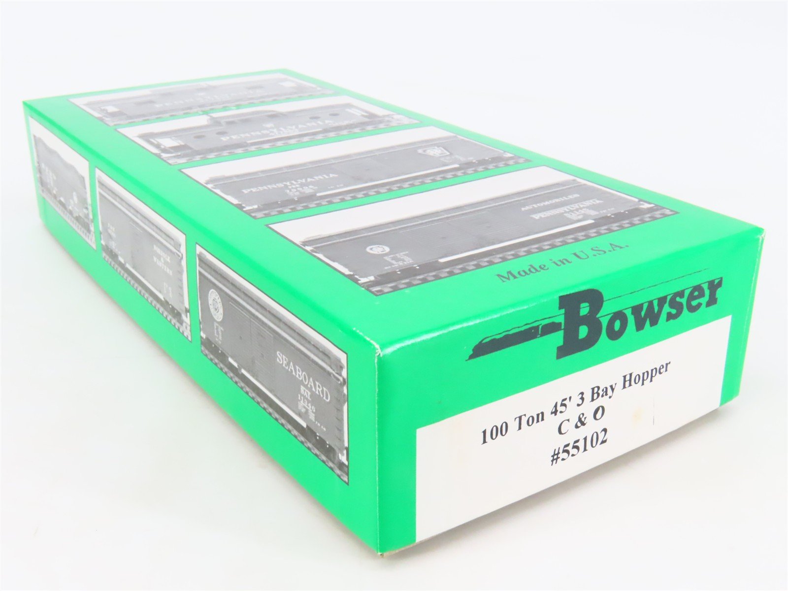 HO Scale Bowser 55102 C&O Chesapeake & Ohio 45' 3-Bay Hopper Car #77534 Kit