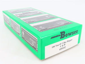 HO Scale Bowser 55102 C&O Chesapeake & Ohio 45' 3-Bay Hopper Car #77534 Kit