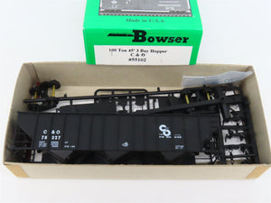 HO Scale Bowser 55102 C&O Chesapeake & Ohio 45' 3-Bay Hopper Car #78327 Kit