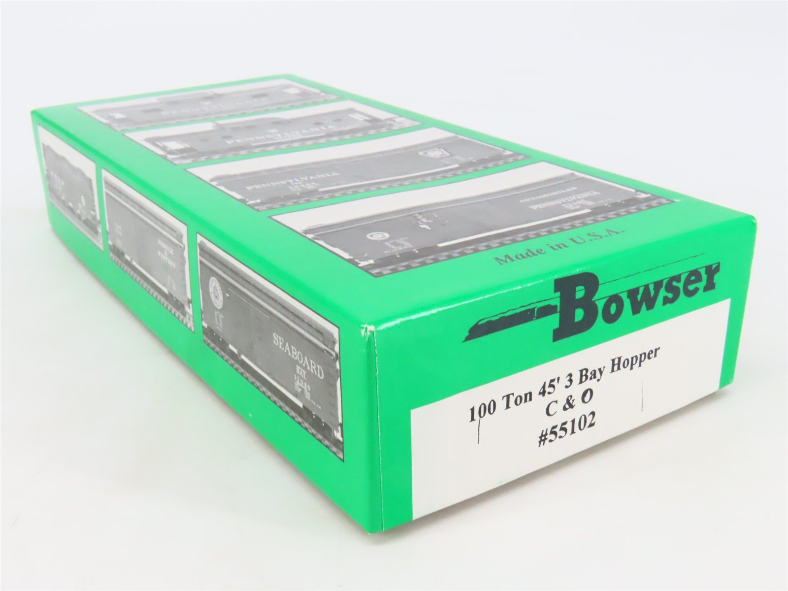 HO Scale Bowser 55102 C&O Chesapeake & Ohio 45' 3-Bay Hopper Car #78327 Kit