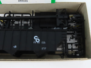 HO Scale Bowser 55102 C&O Chesapeake & Ohio 45' 3-Bay Hopper Car #77001 Kit