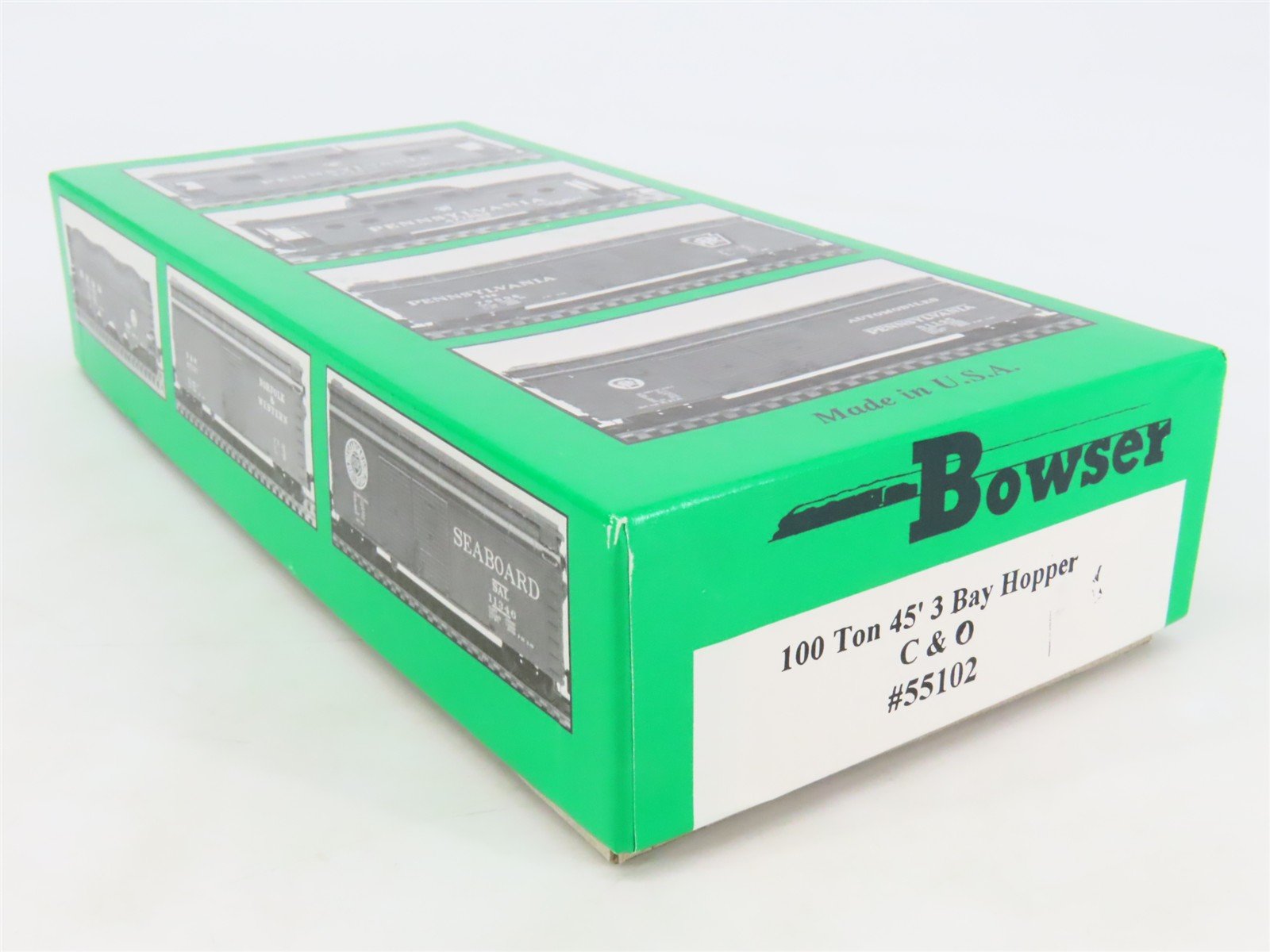 HO Scale Bowser 55102 C&O Chesapeake & Ohio 45' 3-Bay Hopper Car #78133 Kit