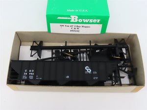 HO Scale Bowser 55102 C&O Chesapeake & Ohio 45' 3-Bay Hopper Car #78946 Kit