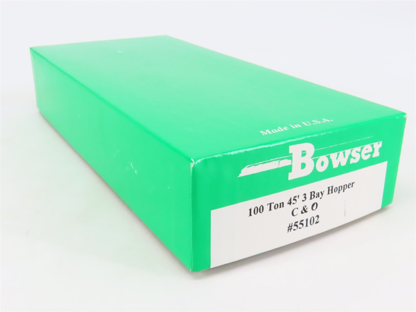 HO Scale Bowser 55102 C&O Chesapeake & Ohio 45' 3-Bay Hopper Car #77122 Kit
