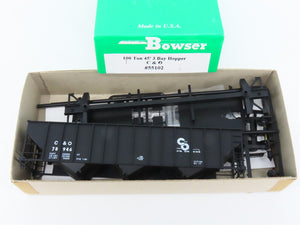 HO Scale Bowser 55102 C&O Chesapeake & Ohio 45' 3-Bay Hopper Car #78946 Kit