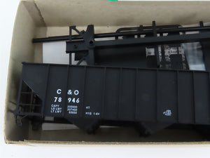HO Scale Bowser 55102 C&O Chesapeake & Ohio 45' 3-Bay Hopper Car #78946 Kit