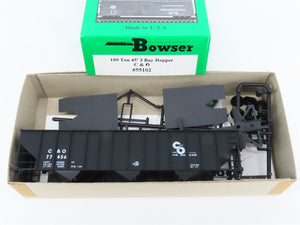 HO Scale Bowser 55102 C&O Chesapeake & Ohio 45' 3-Bay Hopper Car #77456 Kit