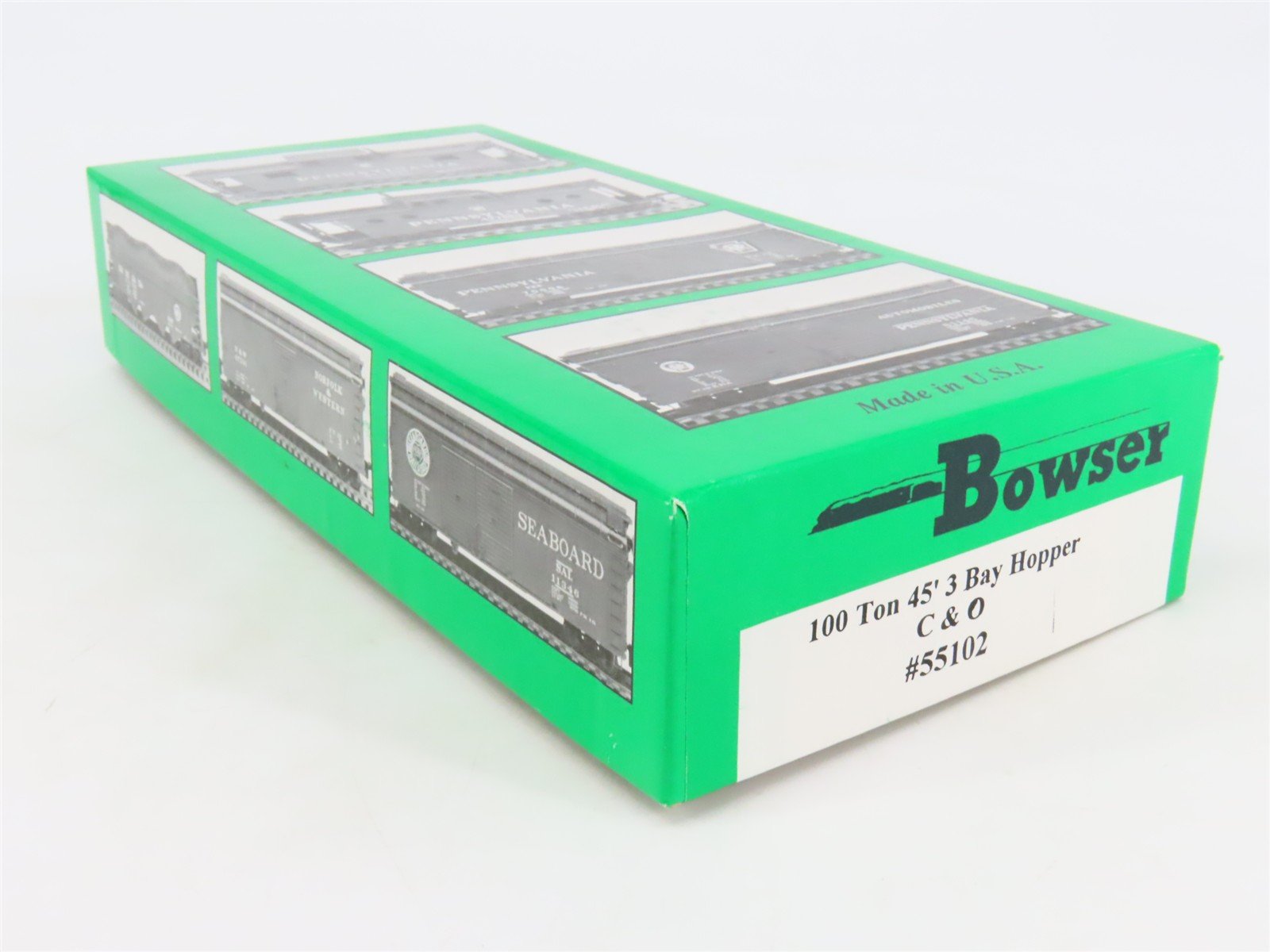 HO Scale Bowser 55102 C&O Chesapeake & Ohio 45' 3-Bay Hopper Car #77456 Kit