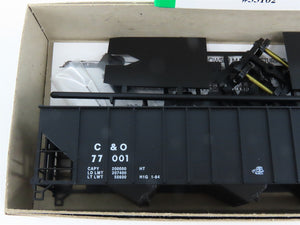 HO Scale Bowser 55102 C&O Chesapeake & Ohio 45' 3-Bay Hopper Car #77001 Kit
