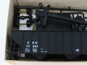HO Scale Bowser 55102 C&O Chesapeake & Ohio 45' 3-Bay Hopper Car #77289 Kit