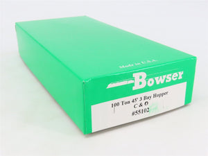 HO Scale Bowser 55102 C&O Chesapeake & Ohio 45' 3-Bay Hopper Car #77289 Kit