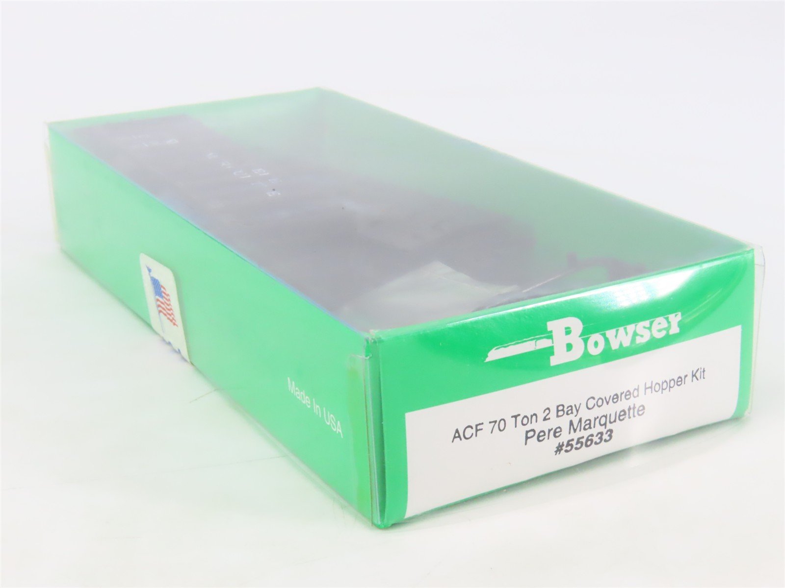 HO Scale Bowser 55633 PM Pere Marquette 2-Bay Covered Hopper #20007 Kit SEALED