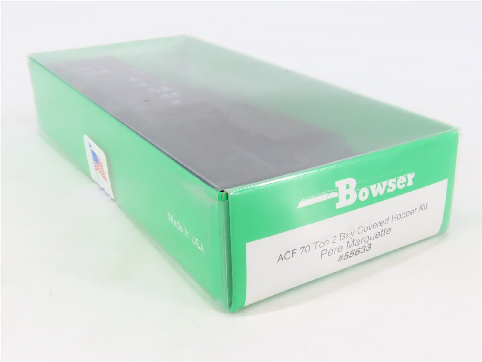 HO Scale Bowser 55633 PM Pere Marquette 2-Bay Covered Hopper #20026 Kit SEALED