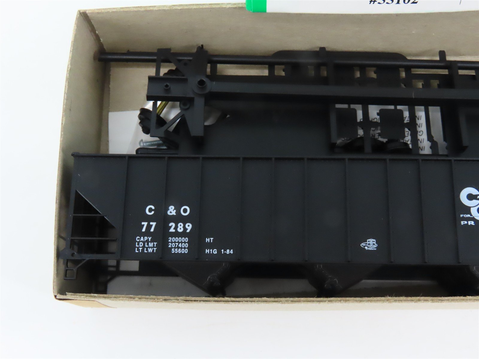 HO Scale Bowser Kit 55102 C&O Chesapeake & Ohio Progress 3-Bay Open Hopper 77289