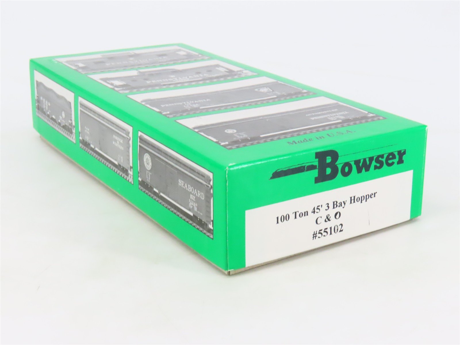 HO Scale Bowser Kit 55102 C&O Chesapeake & Ohio Progress 3-Bay Open Hopper 77534