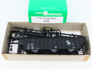 HO Scale Bowser Kit 55102 C&O Chesapeake & Ohio Progress 3-Bay Open Hopper 77941
