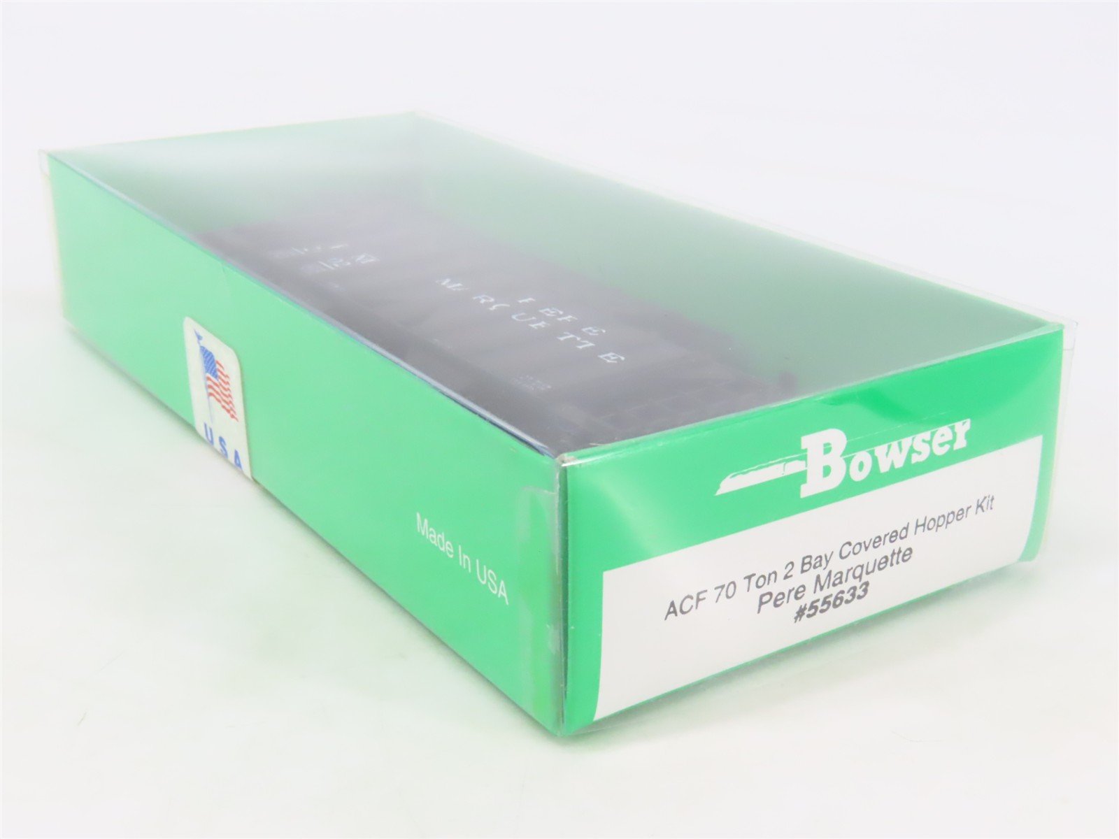 HO Scale Bowser Kit 55633 PM Pere Marquette 2-Bay Covered Hopper #20022 - SEALED