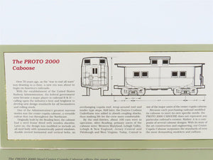 HO Scale Life-Like Proto 2000 Kit 8244 Undecorated Steel Center Caboose w/ Light