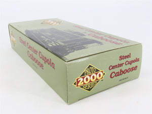 HO Scale Life-Like Proto 2000 Kit 8244 Undecorated Steel Center Caboose w/ Light