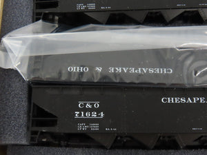 HO Scale Athearn Kit 05781 C&O Chesapeake & Ohio 4-Bay Open Hopper 5-Pack