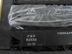 HO Scale Athearn Kit 05781 C&O Chesapeake & Ohio 4-Bay Open Hopper 5-Pack