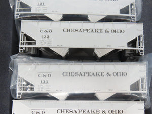 HO Athearn SE Kit 02331 C&O Chesapeake & Ohio Experimental 2-Bay Hopper 5-Pack
