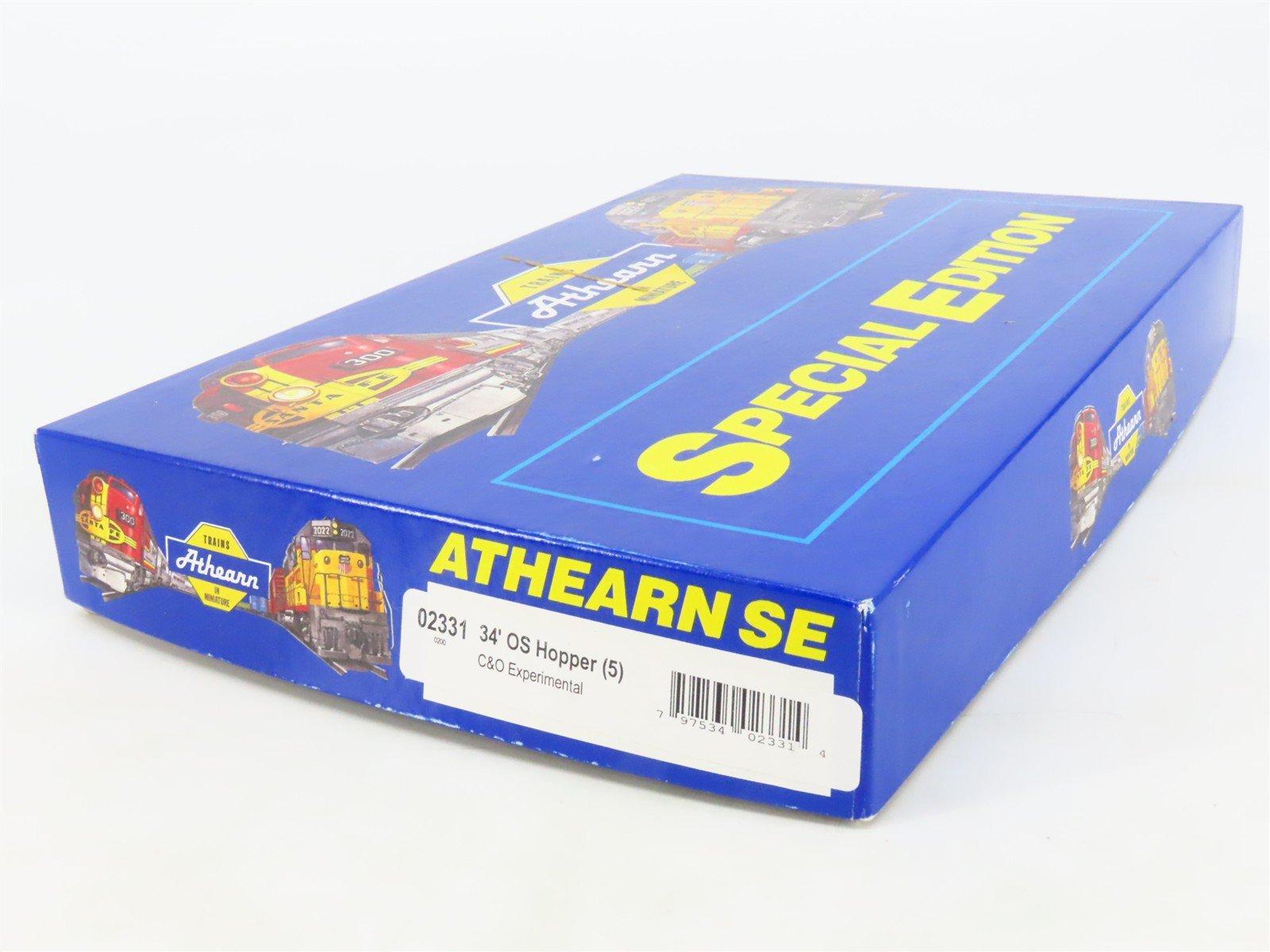 HO Athearn SE Kit 02331 C&O Chesapeake & Ohio Experimental 2-Bay Hopper 5-Pack