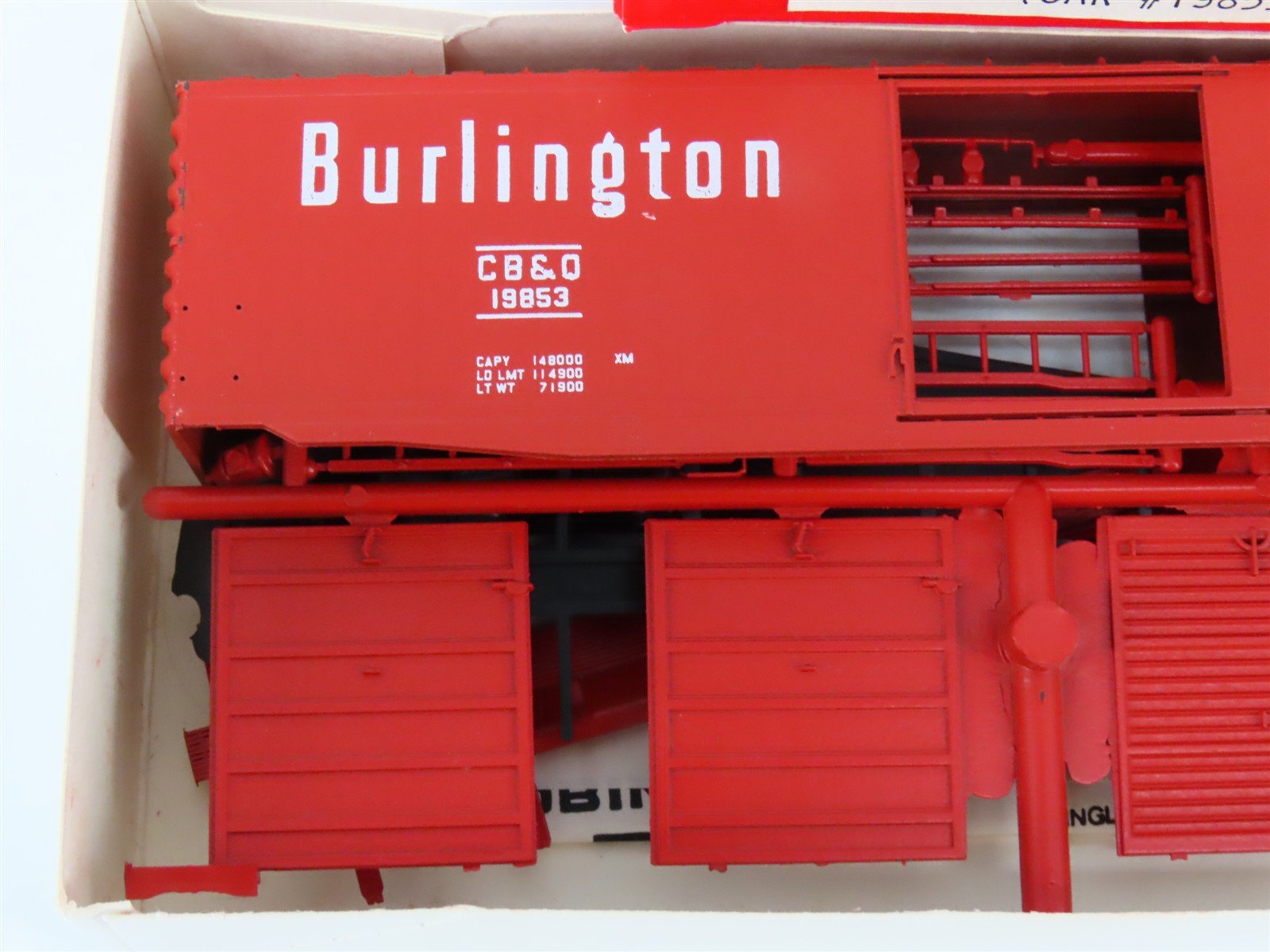 HO Robin's Rails/Bev-Bel Kit 9974-2 CB&Q Burlington Route 50' Box Car #19853