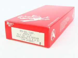 HO Robin's Rails/Bev-Bel Kit 9974-2 CB&Q Burlington Route 50' Box Car #19853