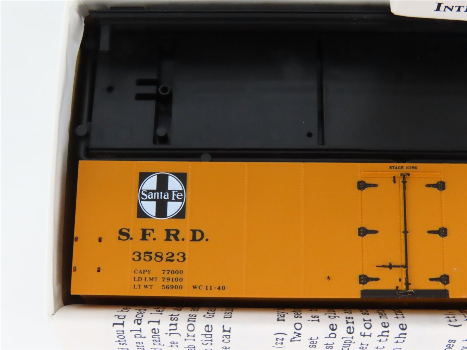 HO Scale InterMountain/Longs Model RR Supply Kit SFRD Super Chief Reefer #35823